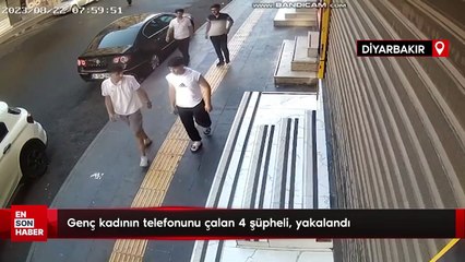 Diyarbakır'da genç kadının telefonunu çalan 4 şüpheli, yakalandı