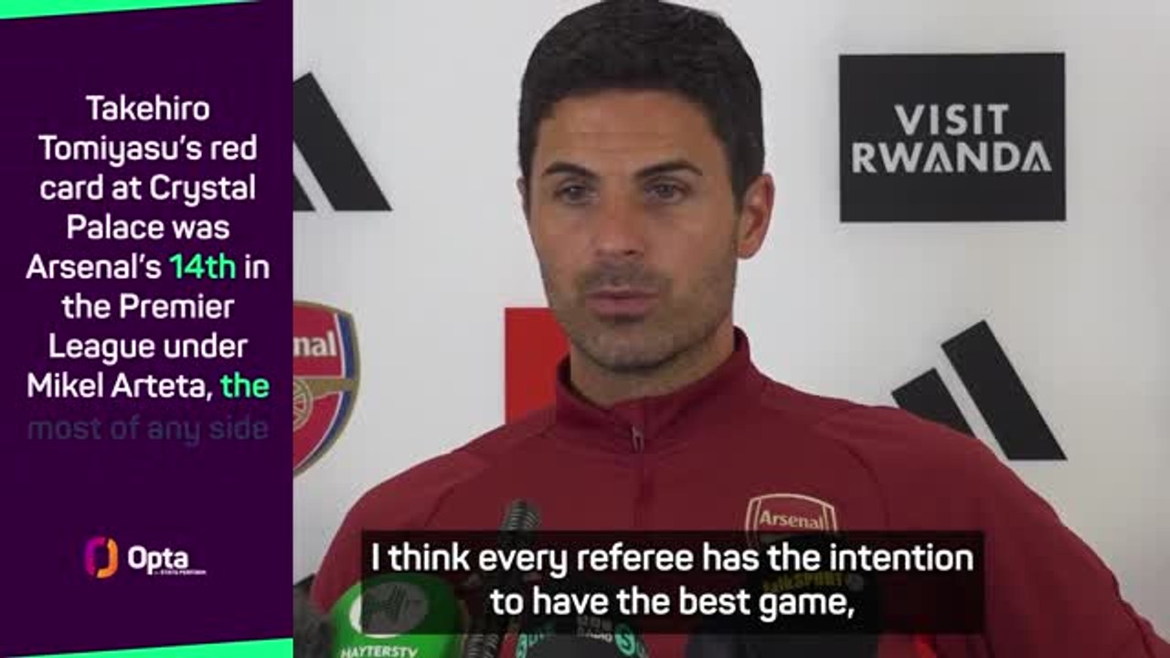 Arteta labels officiating errors as 'unintentio...
