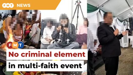 Cops find no criminal element in event involving multi-faith prayers