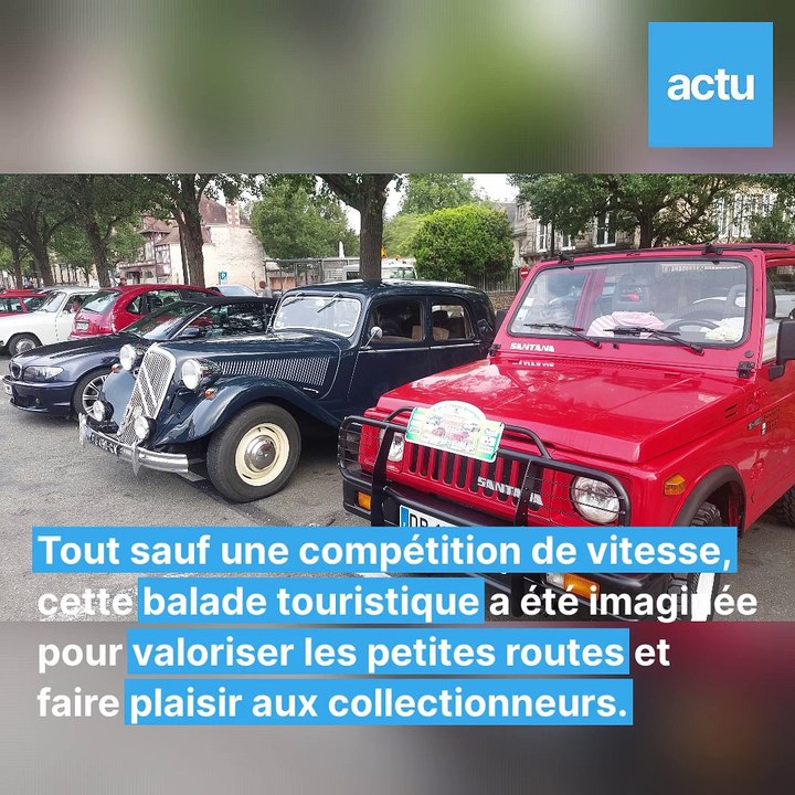 70 voitures anciennes sur le Tour de l'Orne historique