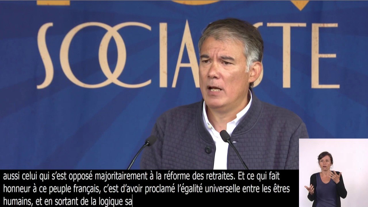 Olivier Faure: "Le ministre de l'Intérieur pousse à l'affrontement pour mieux poser le pouvoir en dernier rempart contre le chaos"