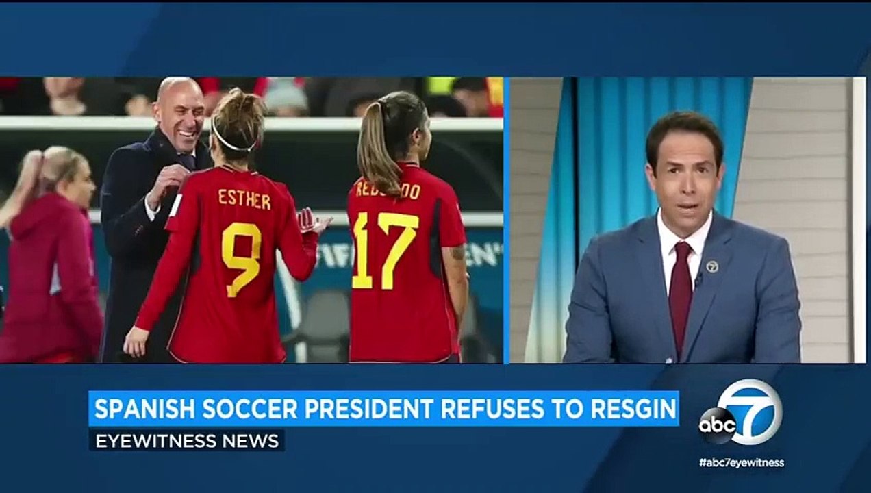 Soccer player Jenni Hermoso says 'in no moment' was kiss with Luis Rubiales consensual