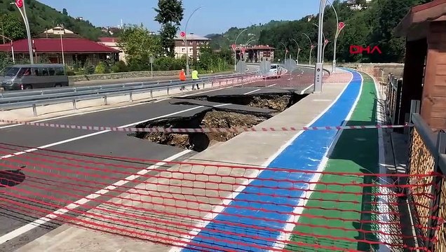 Début des études d'évaluation des dommages à Rize après une inondation et un glissement de terrain