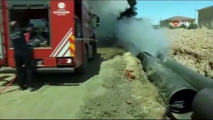 Organize sanayi bölgesinde korkutan yangın