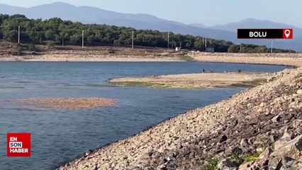 Gölköy Baraj Gölü'nde su seviyesi düştü