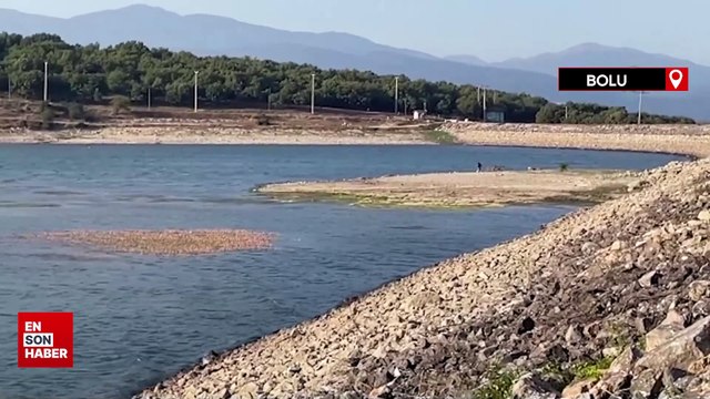 Gölköy Baraj Gölü'nde su seviyesi düştü