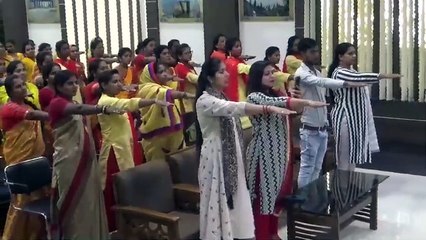 रोचक कार्यक्रम कर दिए शत प्रतिशत मतदान का संदेश