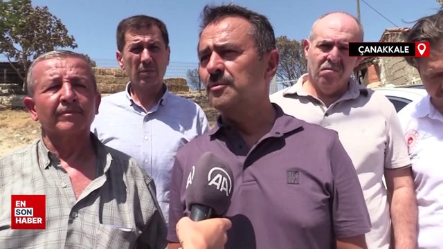 Çanakkale'de yangından etkilenen köylerdeki vatandaşlara maddi destek sağlanacak