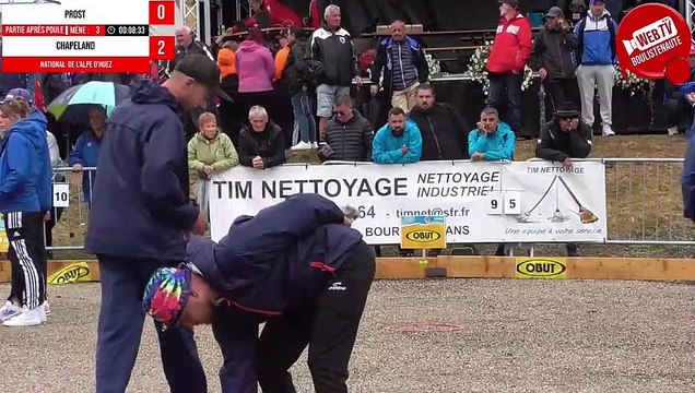 Alpe d'Huez après poules PROST vs CHAPELAND : National de pétanque triplette open 2023