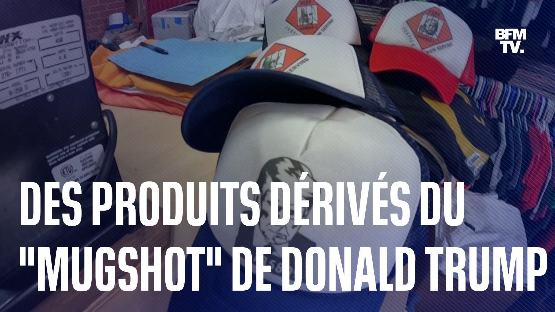 Des produits dérivés à l'effigie du "mugshot" Donald Trump - Vidéo  Dailymotion