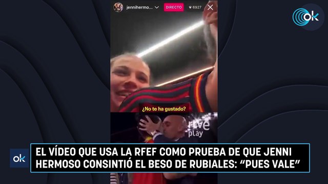 El vídeo que usa la RFEF como prueba de que Jenni Hermoso consintió el beso de Rubiales: Pues vale