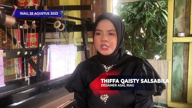 Tekad Desainer Muda Asal Riau Bawa Kain Tenun Motif Lokal ke Kancah Eropa