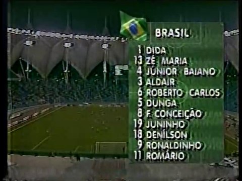 Copa das Confederações 1997 Brasil x Mexico (Grupo A) com Galvão Bueno (Globo) Jogo completo