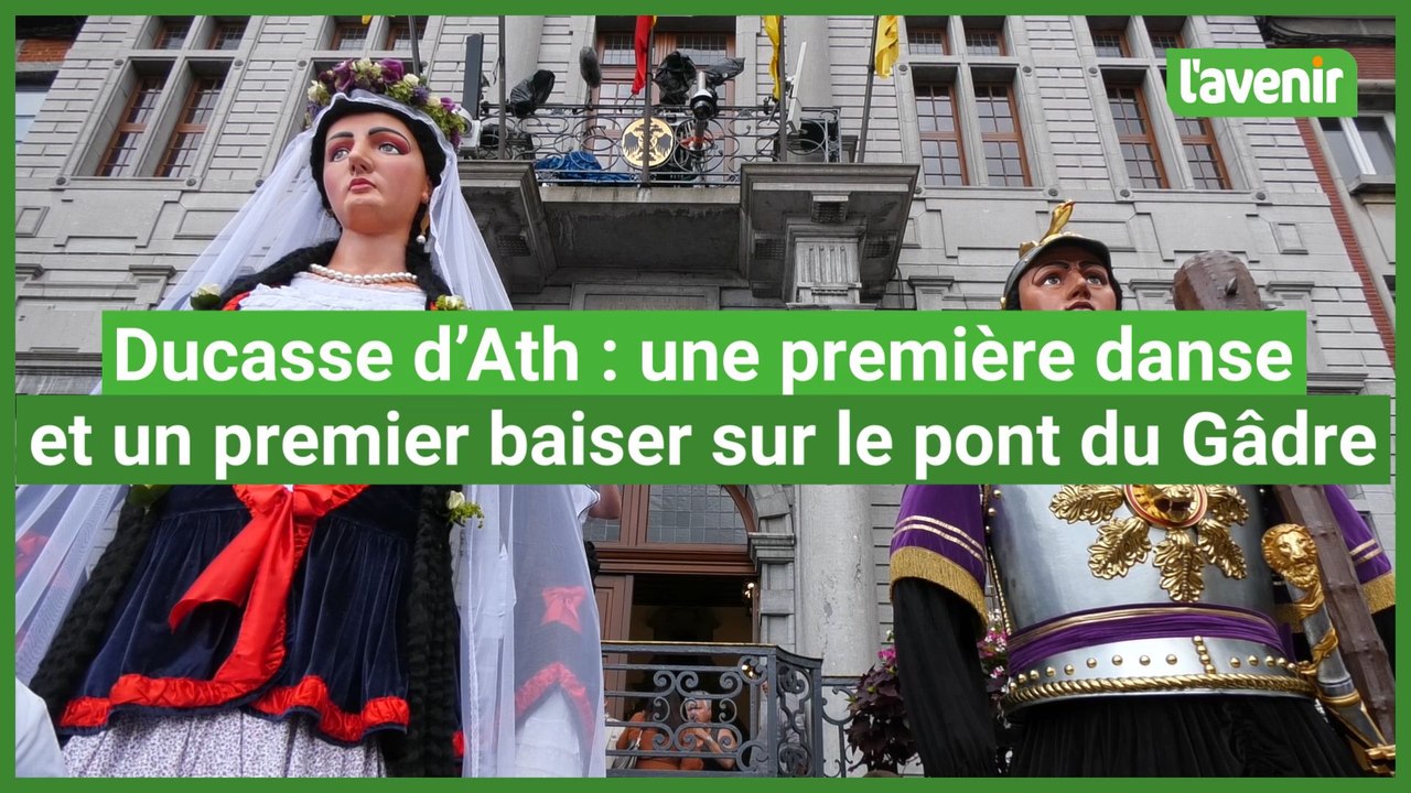 Ducasse d'Ath 2023 : un premier baiser de monsieur Goliath à sa bien-aimée