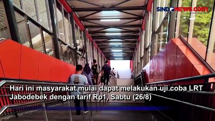 Hari Ini, Masyarakat Bisa Jajal LRT Jabodebek dengan Tarif 1 Rupiah