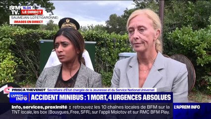 Accident d'un minibus de colonie de vacances: "Les encadrants sont sous le choc", affirme Prisca Thevenot, secrétaire d'État chargée de la Jeunesse