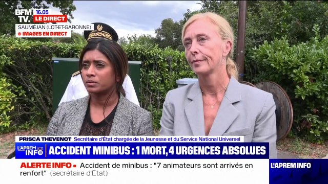 Accident d'un minibus de colonie de vacances: Une cellule psychologique a été mise en place , affirme Prisca Thevenot, secrétaire d'État chargée de la Jeunesse