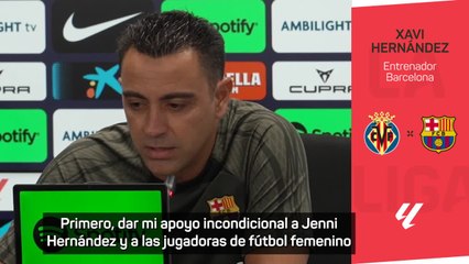 Xavi: “La conducta de Rubiales es inaceptable”