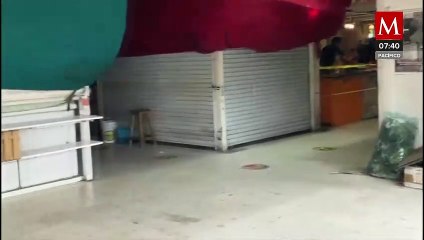 Balacera en Mercado Juárez por riña entre comerciantes; hay 6 personas heridas