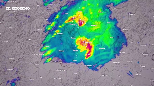 Temporale in Lombardia, come si sposta il fronte del maltempo: la mappa satellitare