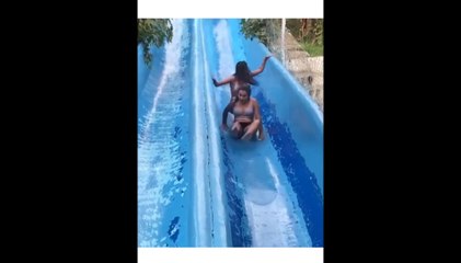 Funny Water slides fail