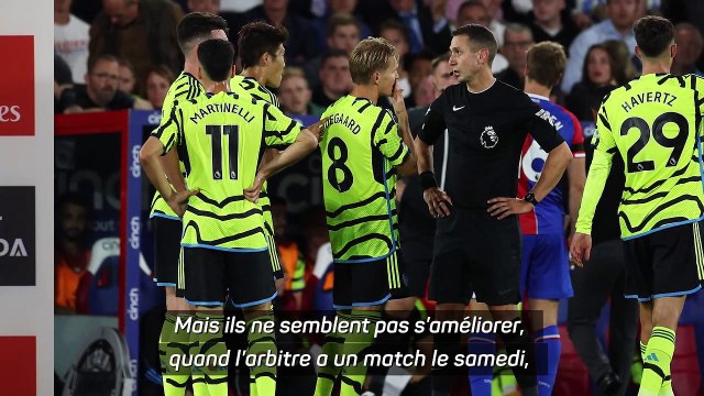 Arteta ne pense pas que punir ou bannir un arbitre après une erreur soit la solution