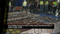 teleSUR Noticias 11:30 26-08: Colombia: Decomisan 640 toneladas de drogas en lo que va del 2023