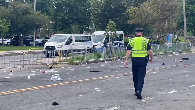 Boston Caribbean Festival shooting: Footage shows aftermath of attack as seven people injured