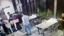 Çerkezköy'de çorbacıda çıkan kavga güvenlik kamerasına yansıdı