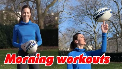Kate shares exercising at home to maintain a slim and healthy figure
