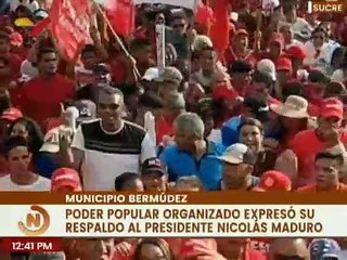 Pueblo Sucrense salió a las calles en defensa y respaldo del Presidente Nicolás Maduro