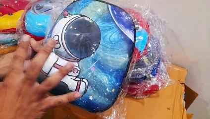 Unboxing and Review of Children’s Cute Shiny 3D Cartoon Printed Hard Shell Mini Backpack Fancy Western Eggshell foreign styled Kindergarten School Bag Multi-Purpose Baby Bag