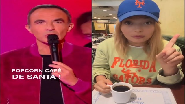 Nikos Aliagas écorche le nom de la chanson de Santa, la chanteuse s’en amuse