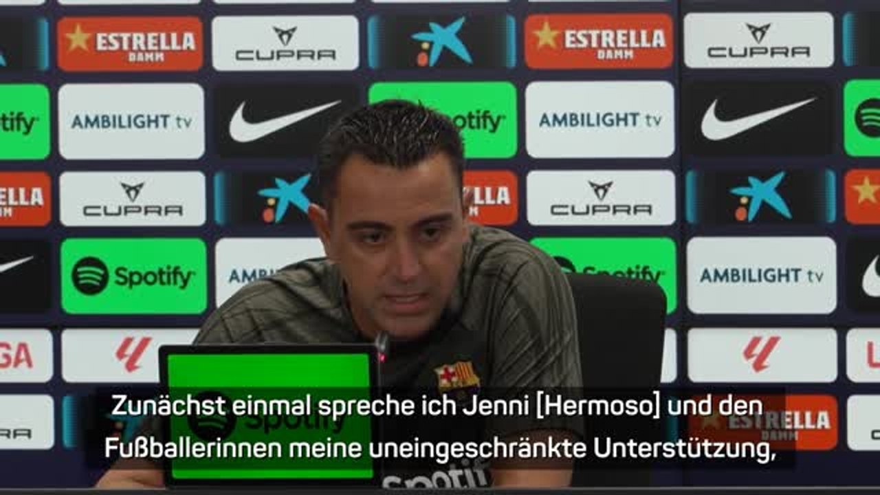 Xavi: "uneingeschränkte unterstützung" für hermoso