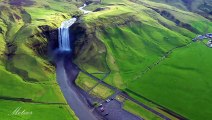 ICELAND NATURE (4K UHD) Ambient Drone Film Relaxing Music for Stress Relief Sleep Spa Yoga