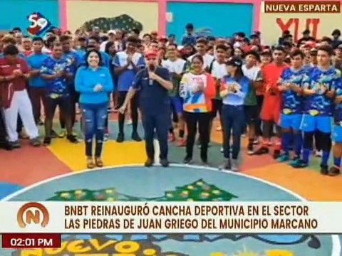 Nva. Esparta | Reinauguran cancha deportiva en el municipio Marcano