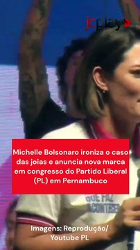 Michelle Bolsonaro ironiza o caso das joias e anuncia nova marca em congresso do Partido Liberal (PL) em Pernambuco
