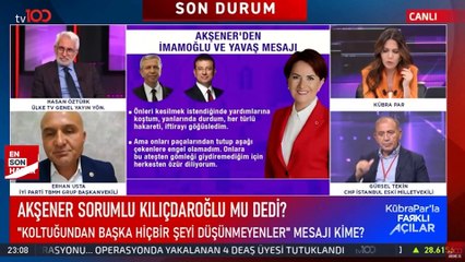İyi Partili Erhan Usta: Bize teröristlerle iş birliği yapıyorsunuz dediler