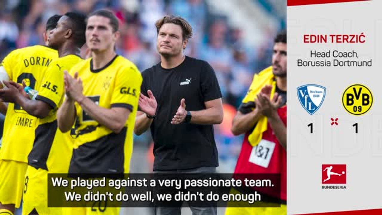 Terzić admits Dortmund didn't deserve to beat Bochum