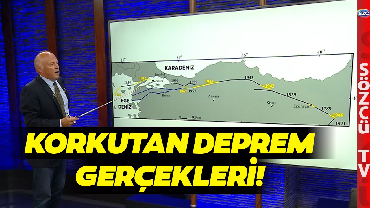 Uzman İsim Marmara Denizi'nde Yapılan Deprem Araştırmasını Harita Üzerinde Anlattı!