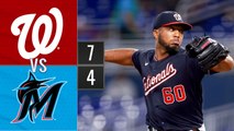 Resumen Nacionales de Washington vs Marlins de Miami | MLB 25-08-2023