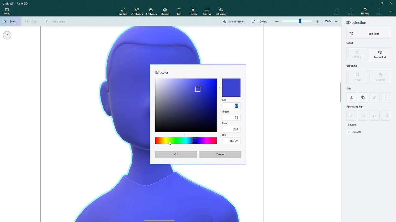 Paint 3D Course Section 16 Using Stickers