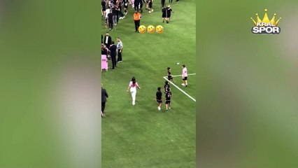 Lionel Messi'nin eşi Antonella, yanlışlıkla Jordi Alba'ya sarıldı