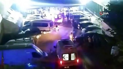 Le match d'astroturf à Bağcılar s'est terminé dans le sang... Ces moments se sont reflétés sur les caméras.