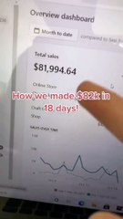 How to make $80000 in 18 days