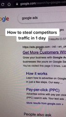 How to steal competitors traffic through Google ads! Ecommerce Business Ideas!
