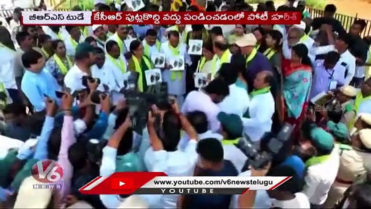 BRS Today Harish Rao About 3 Hours Power Gangula Kamalakar About Congress V6 News