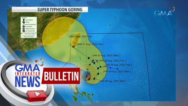 PAGASA: Super typhoon Goring, magdadala ng malalakas na ulan sa Northern at Central Luzon; Maghanda sa posibleng baha o pagguho ng lupa | GMA Integrated News Bulletin