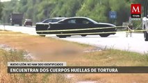 Hallan dos cuerpos en la carretera a Los Ramones en Pesquería, NL