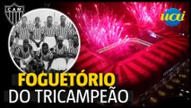 Atlético festeja Brasileiro de 1937 com foguetório na Arena MRV